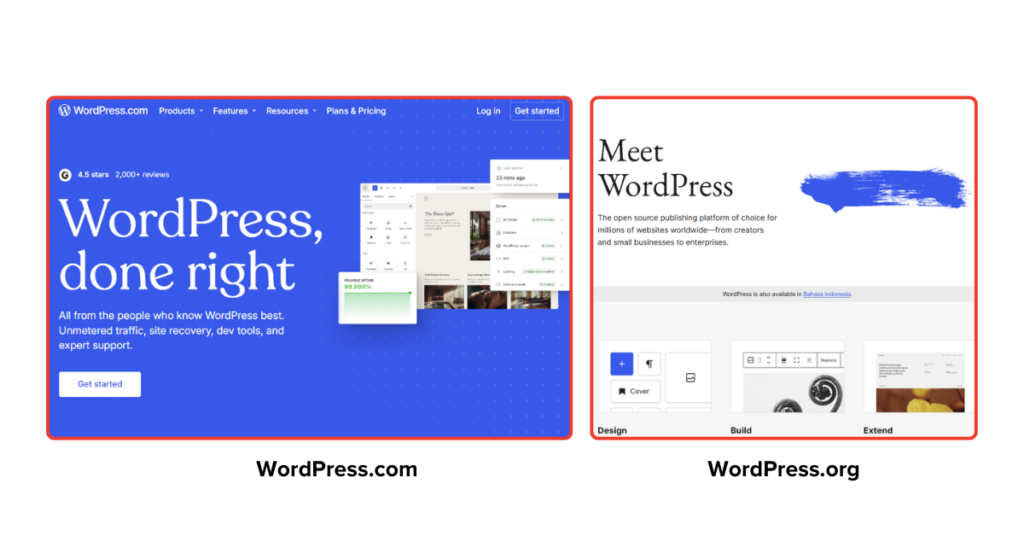 perbedaan wordpress.com dan wordpress.org