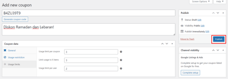 Create Discount Coupon with WooCommerce
