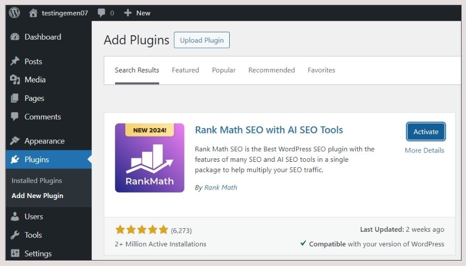 Adding a Meta Description with Rank Math