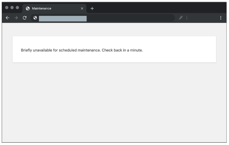 Briefly unavailable for scheduled maintenance. Check back in a minute?