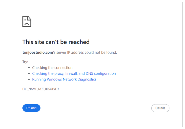 Causes of the "This Site Can’t Be Reached" Error in WordPress