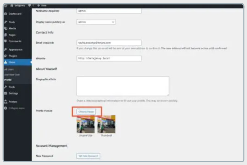 Adding an Author Photo Using the One User Avatar Plugin