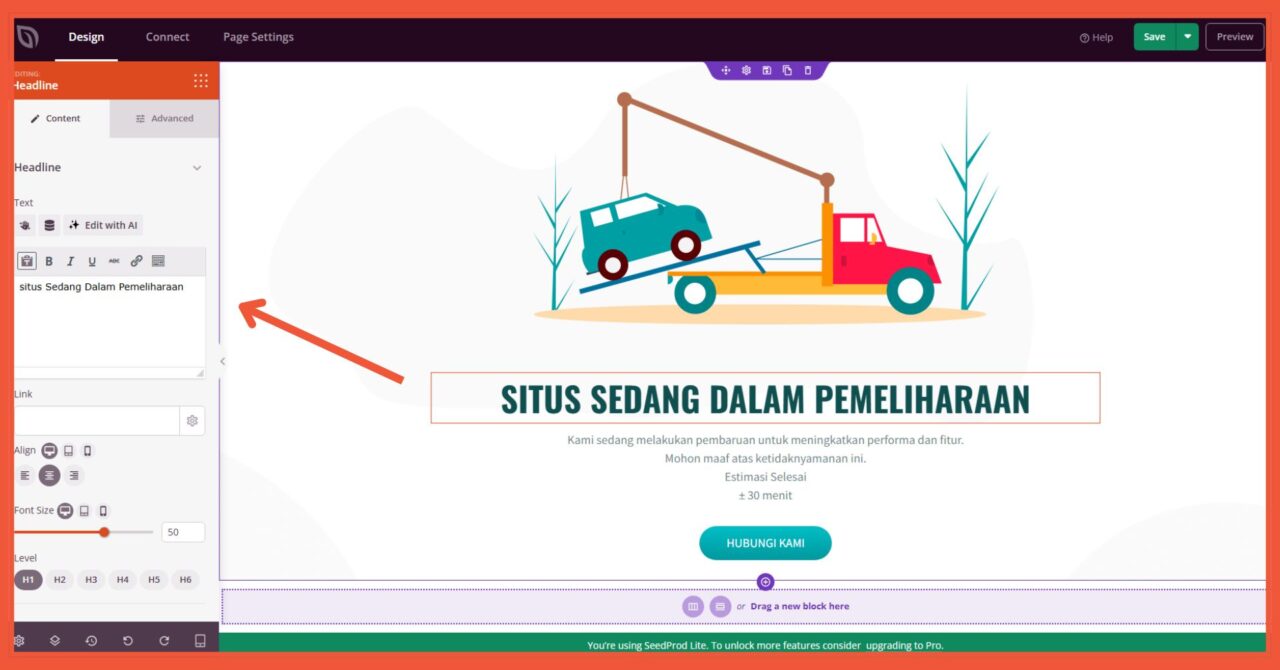 cara mengaktifkan wordpress maintenance mode