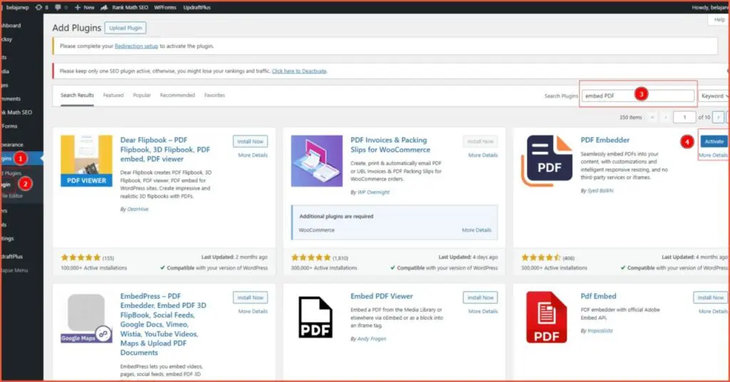 How to Display PDF Files in WordPress - using plugin - 1