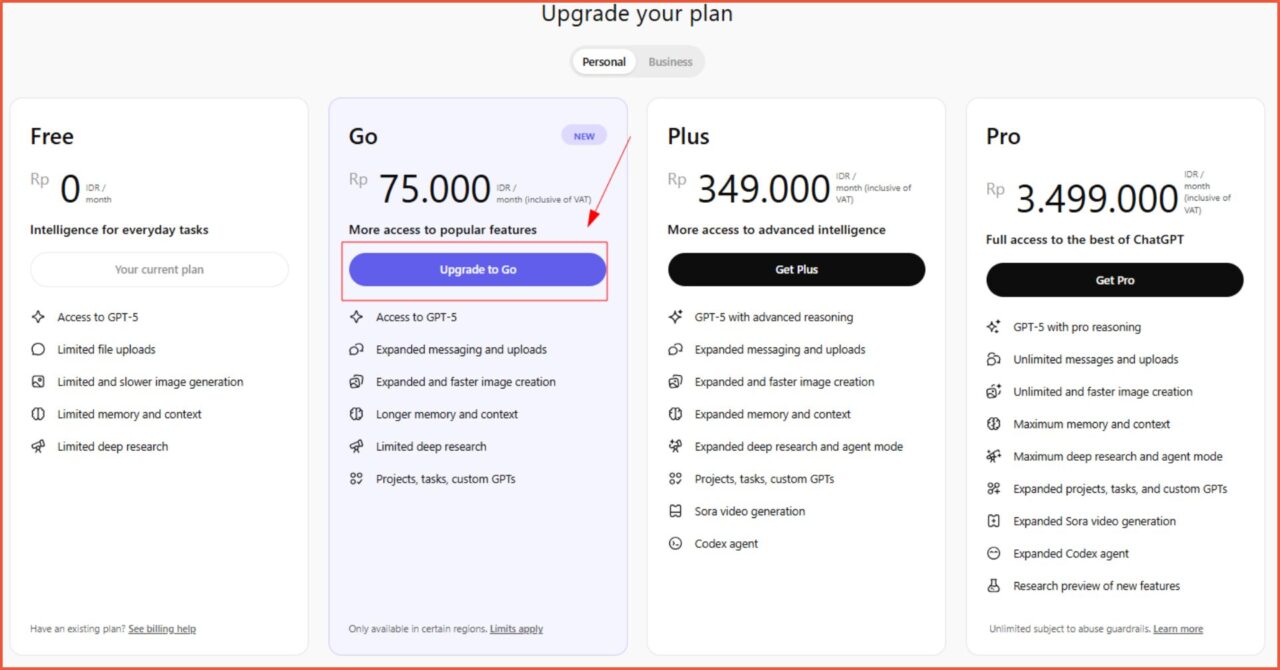 OpenAI rilis ChatGPT Go di Indonesia