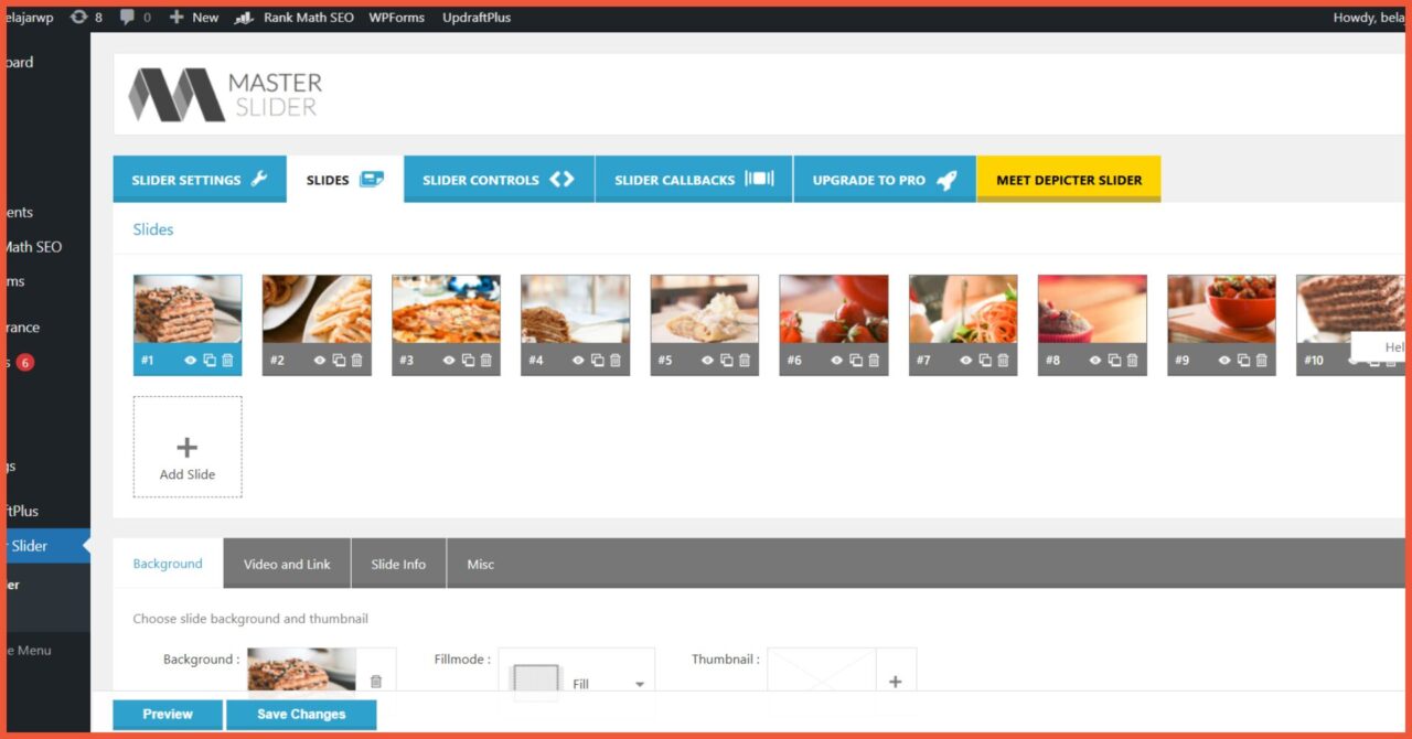 Fitur Master Slider