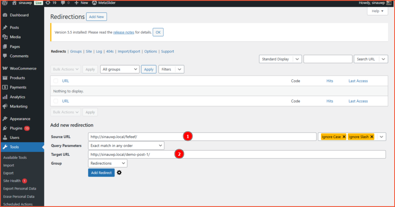 How to Redirect a URL in WordPress to Another URL -2