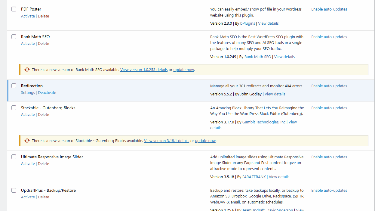 Cara redirect website di WordPress menggunakan plugin redirect dan plugin Rank Math SEO