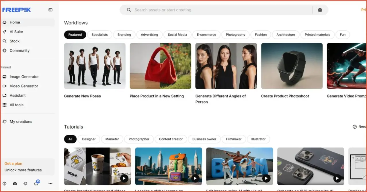 Freepik, a popular platform for finding free illustrations for websites.
