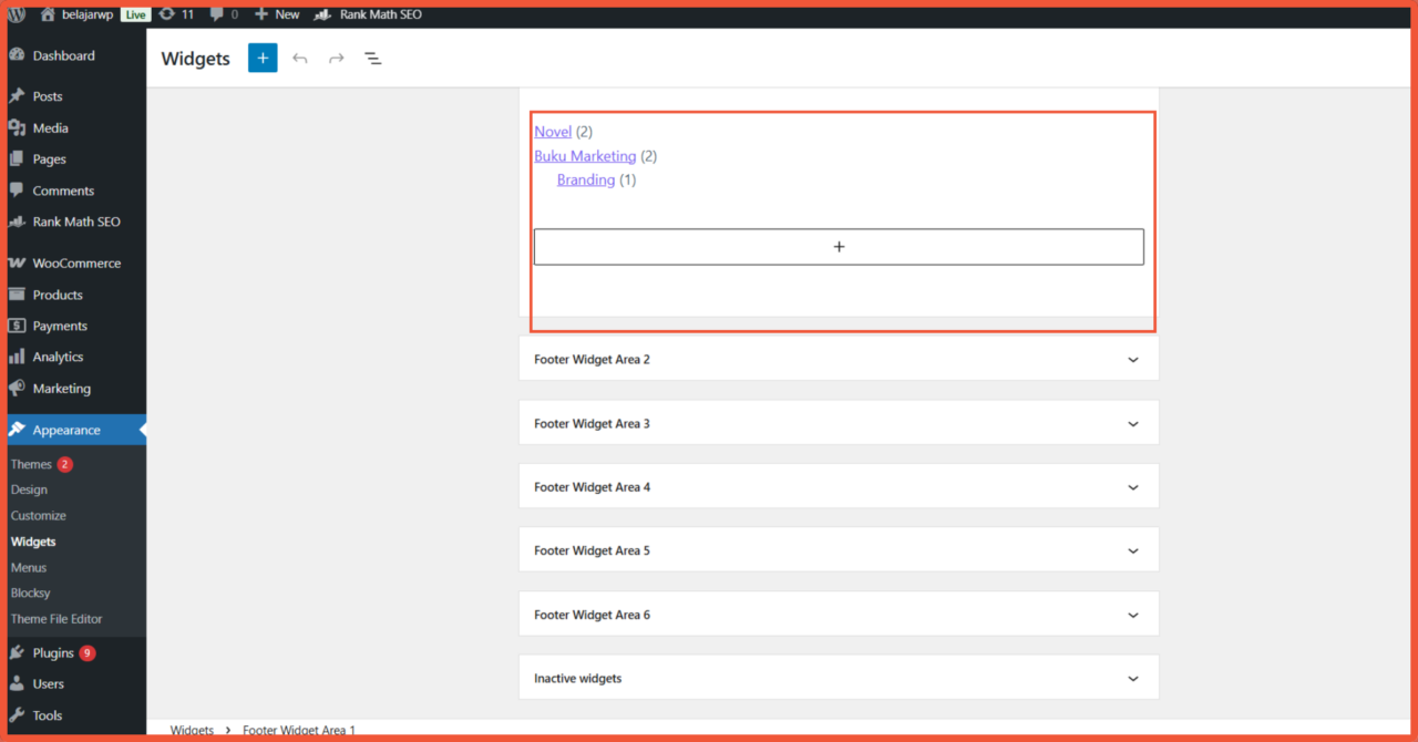 Displaying Categories on the Homepage