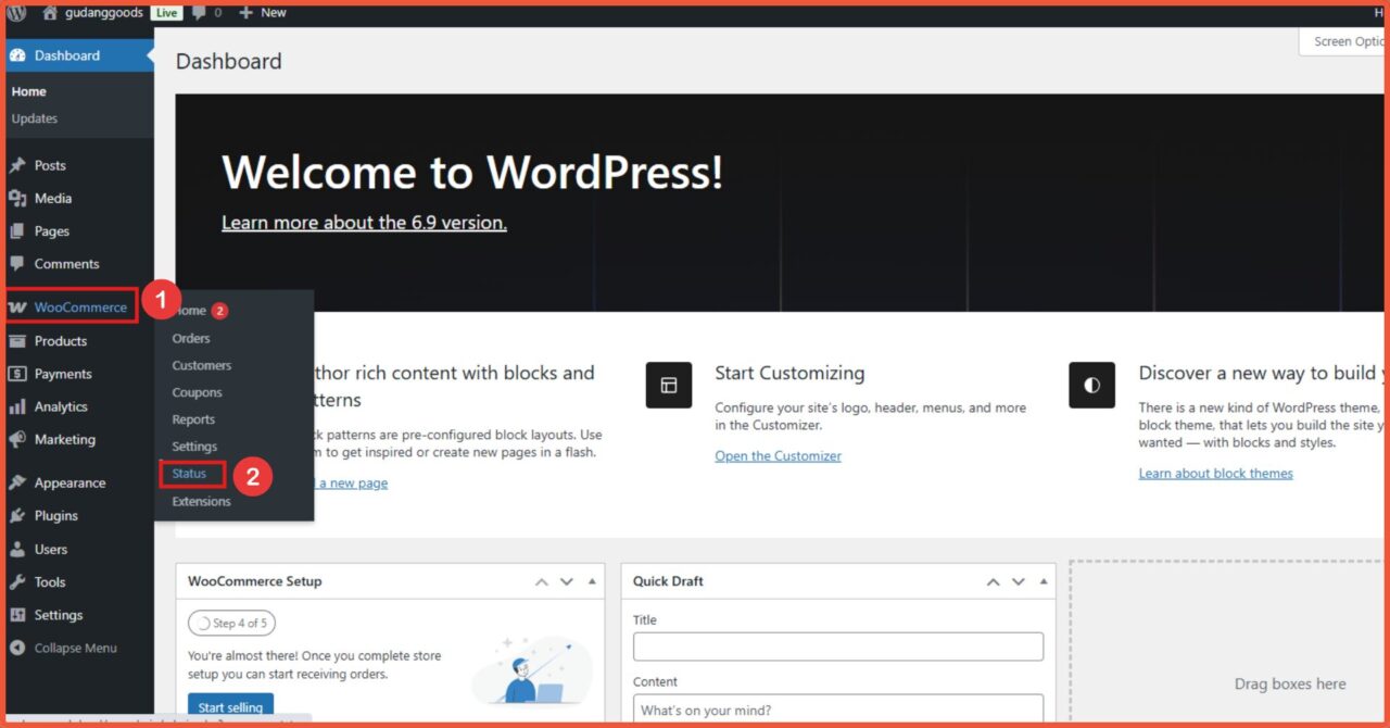 How to Check WooCommerce Version from the WordPress Dashboard