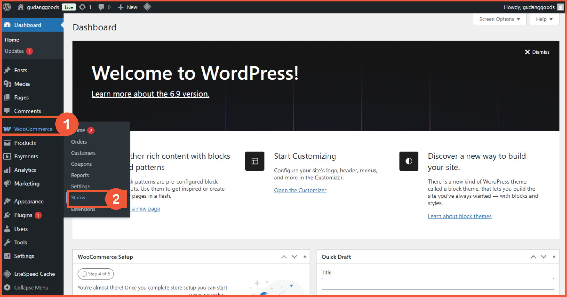 cara clear cache WooCommerce