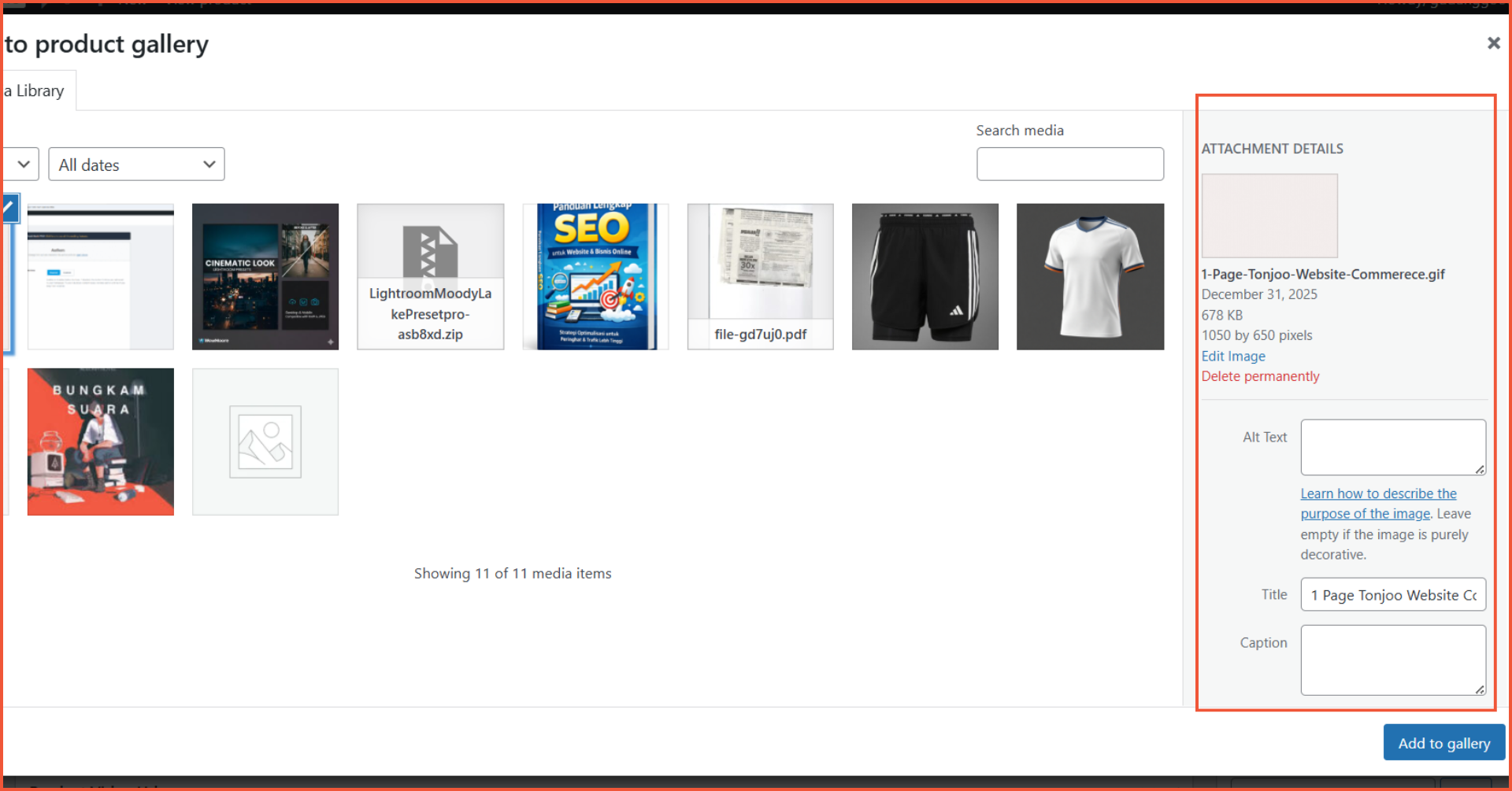 Cara Menambahkan Video ke Galeri Produk WooCommerce