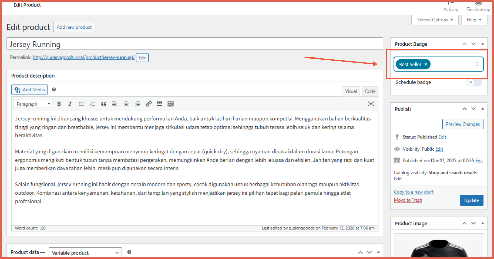 cara menambahkan badge best seller di woocommerce