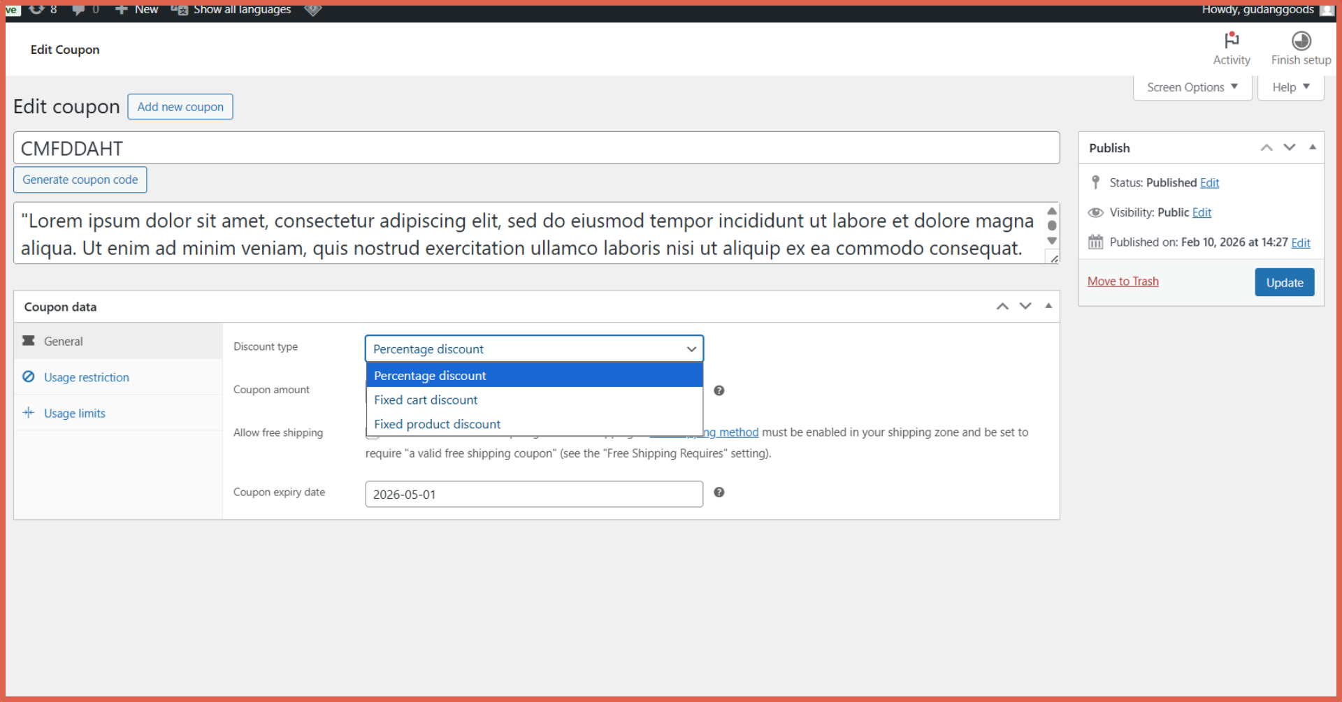 Cara Membuat Kupon Diskon di WooCommerce