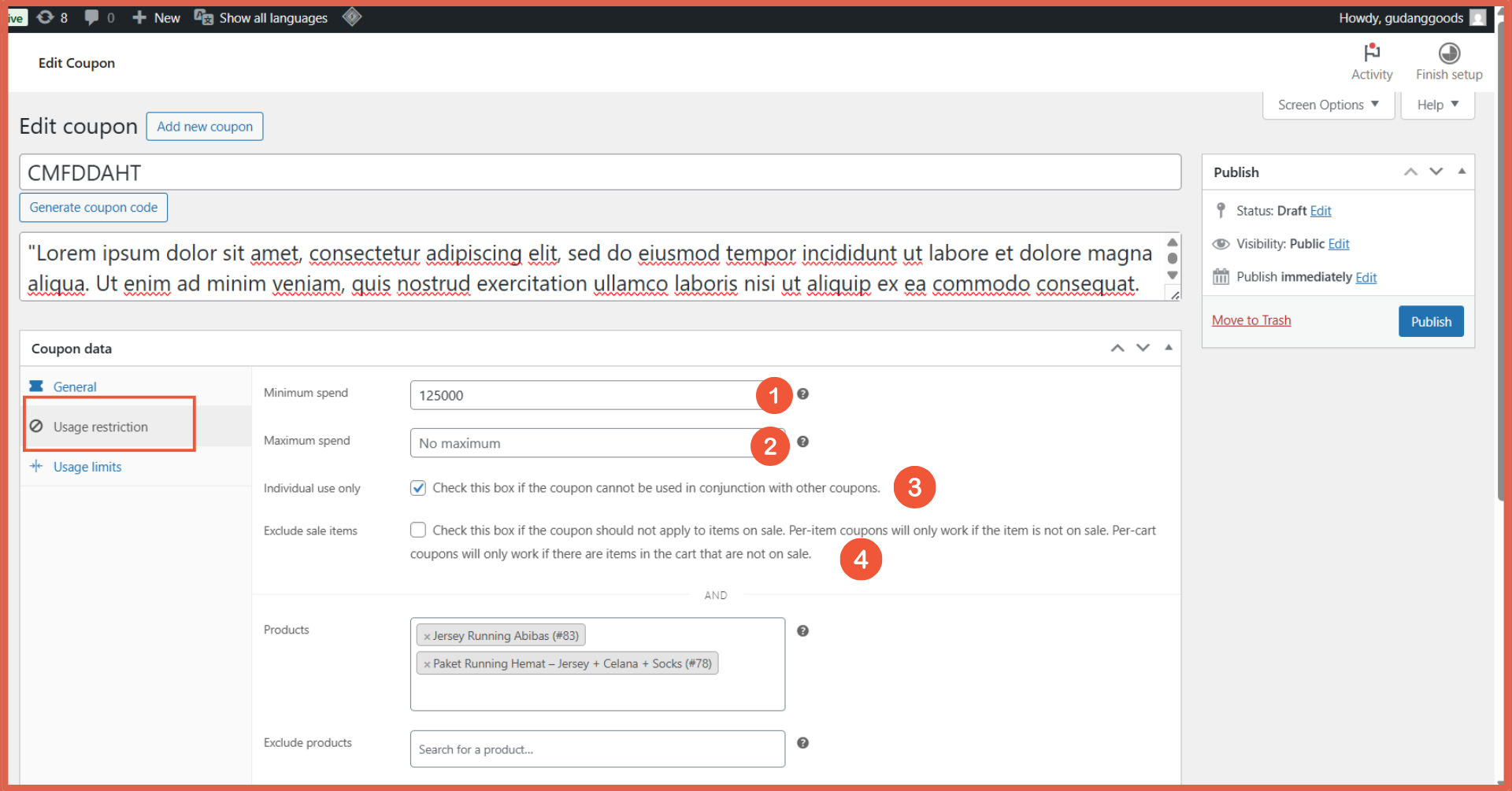 Cara Membuat Kupon Diskon di WooCommerce exclude sale items